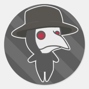 Little Plague Doctor Classic Round Sticker