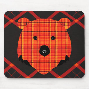 Little Plaid Story Book Bear Mouse Mat
