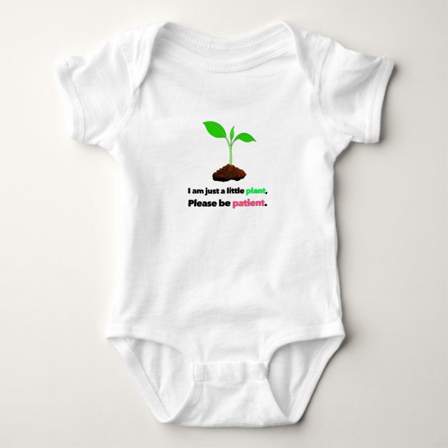 Little Plant Baby Bodysuit (Front)