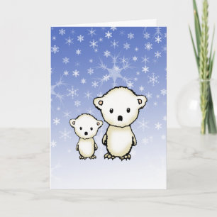 Little Polar Bears Christmas Card
