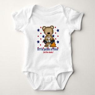 Little Policeman Just Like Daddy Baby Bodysuit