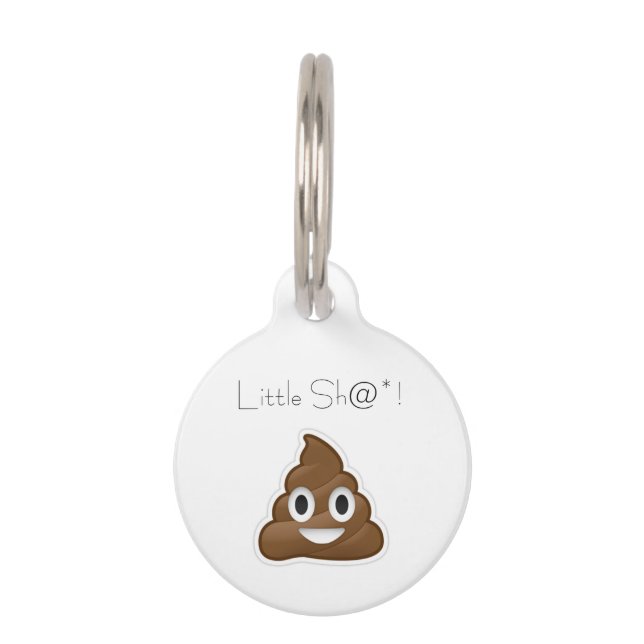 Little Poop Cute Pet ID Tag (Front)