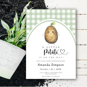 Little Potato Baby shower Invitation