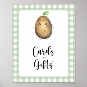 Little potato - cards and gifts baby shower poster