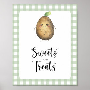 Little potato - sweets and treats baby shower poster