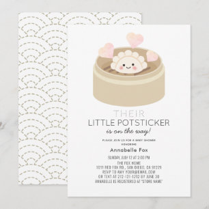 Little Potsticker Baby Shower Invitation