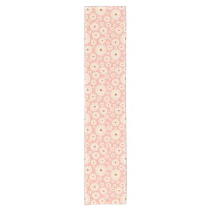 Little Powder Pink Flowers Short Table Runner