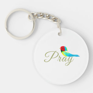 Little Prayer Bird Key Ring
