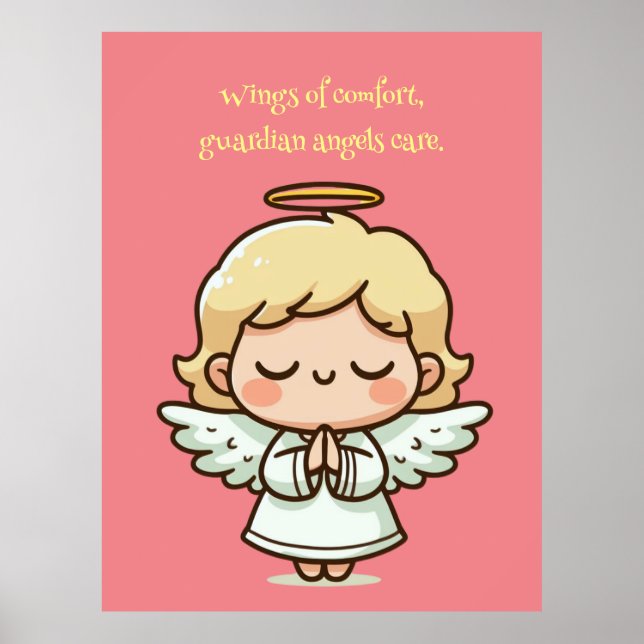 Little praying angel poster (Front)