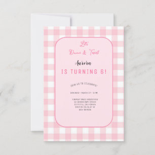 Little Pretty Ballerinas Ballet Birthday Party Invitation