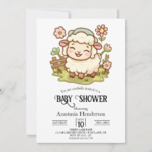 Little Pretty Sheep Baby Shower