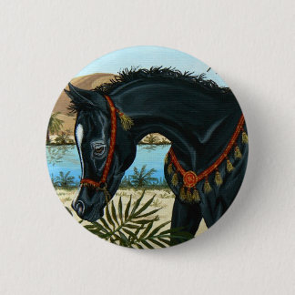 Little Prince Arabian horse foal button