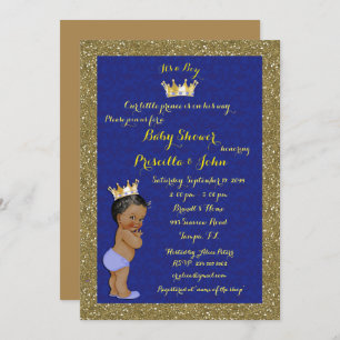 Little Prince Baby Shower Invitation,trendy,chic. Invitation