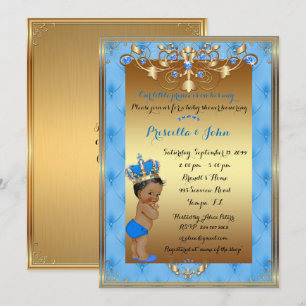Little Prince Baby Shower Invitation,trendy,chic. Invitation