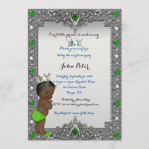 Little Prince Baby Shower Invitation,trendy,chic. Invitation