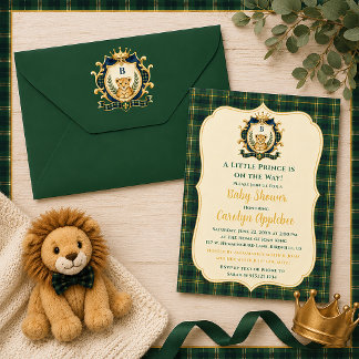 Little Prince Baby Shower Invite Matching | Envelope
