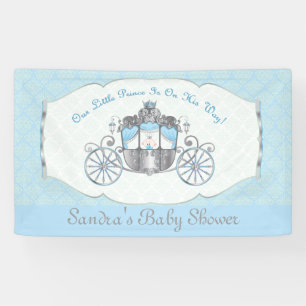 Little Prince, Blue Baby Shower Banner