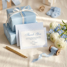 Little Prince Blue Lace Baby Shower Boy