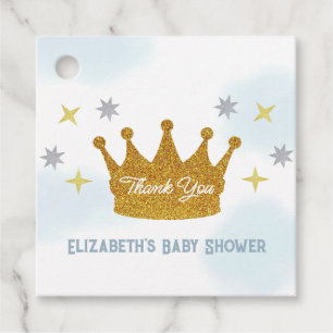 Little Prince Boy Baby Shower Favour Tags