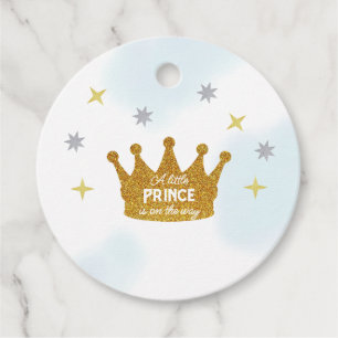 Little Prince Boy Baby Shower Favour Tags