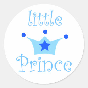 little prince classic round sticker