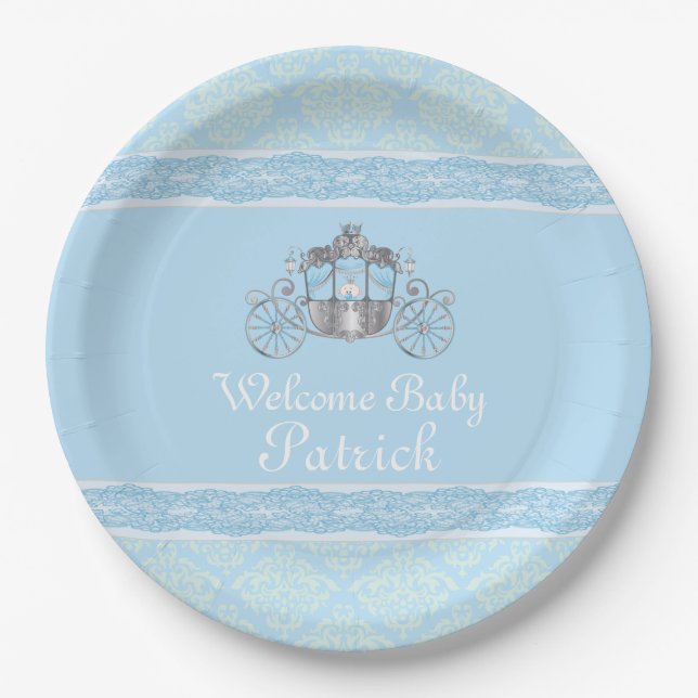Little Prince, Cute, Baby Shower, Paper Plates (Front)