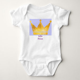 Little Prince for Baby Royalty Cute Crown Design Bodysuit