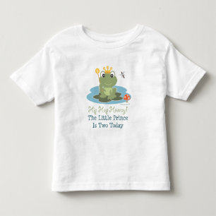Little Prince Frog 2nd Birthday Tee Shirt