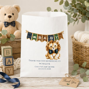 Little Prince Lion Cub Baby Shower Favour Bags