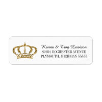 Little Prince or Princess Crown Return Address