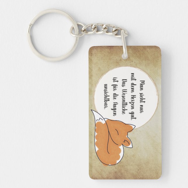 Little Prince Zitat Key Ring (Front)