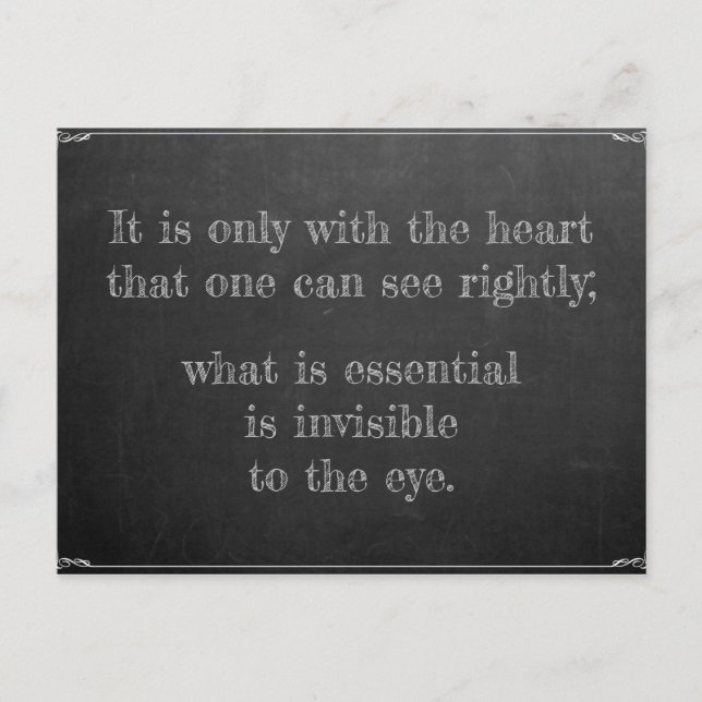 Little Prince Zitat Postcard (Front)