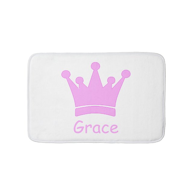 Little Princess - A Royal Baby Nursery Bath Mat (Front)