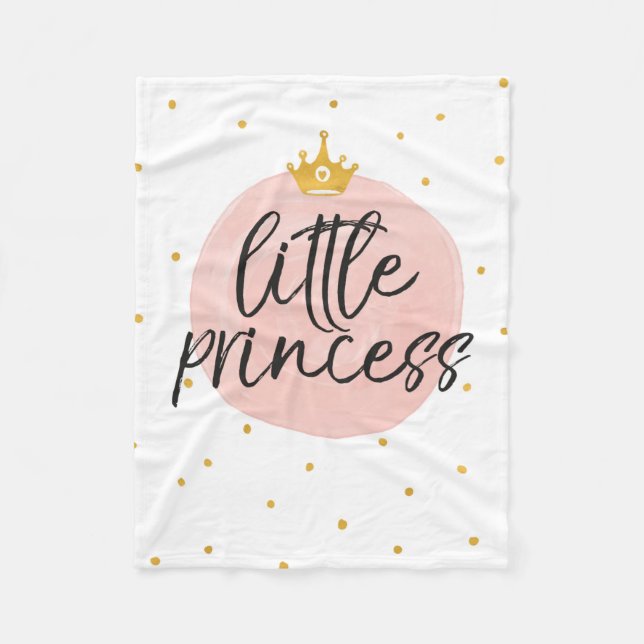 Little Princess Baby Blanket Baby shower Gift  (Front)