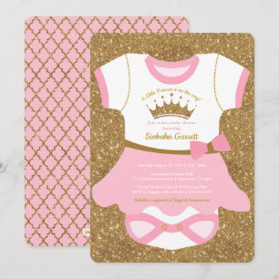 Little Princess Baby Pyjamas Shower Invitation