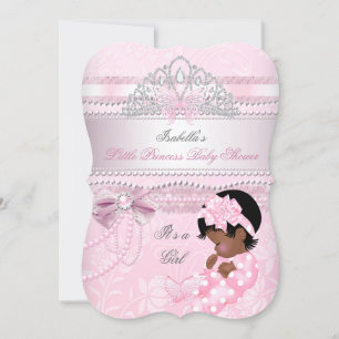 Little Princess Baby Shower Girl Butterfly AA Invitation