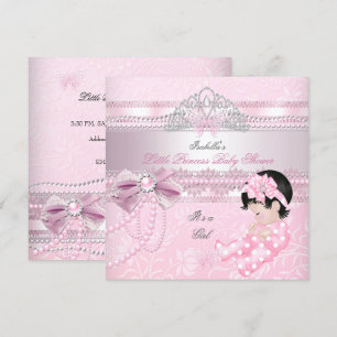 Little Princess Baby Shower Girl Butterfly CC Invitation