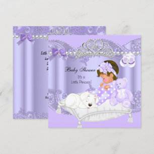 Little Princess Baby Shower Girl Lavender Purple Invitation