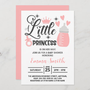 Little Princess Baby Shower Invitation