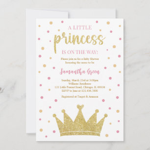 Little Princess Baby Shower Invitation