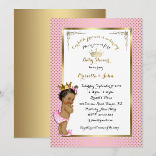 Little Princess Baby Shower Invitation,trendy,chic Invitation