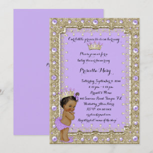 Little Princess Baby Shower Invitation,trendy,chic Invitation