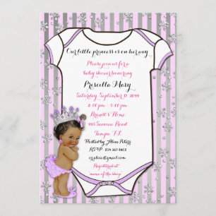 Little Princess Baby Shower Invitation,trendy,chic Invitation