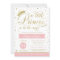 Little Princess Baby Shower Invite, Faux Glitter