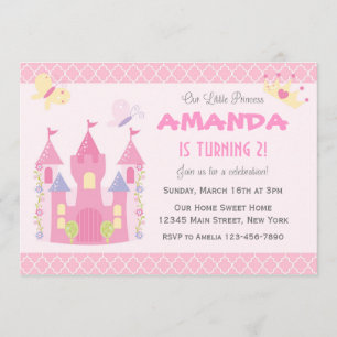 Little Princess Birthday Party Invitation (Pink)