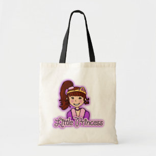 "Little Princess" brunette hair girl bag