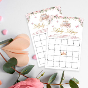 Little Princess Carriage Baby Shower Bingo Game
