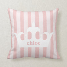 Little Princess Crown Pink Striped Nursery