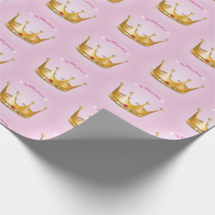 Little Princess Crown Wrapping Paper