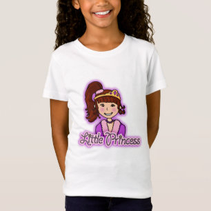 Little Princess dark hair girl pink top